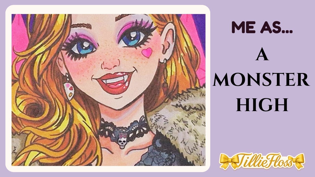 How to Draw Yourself as a Monster High Character | Sketch to Finished Art