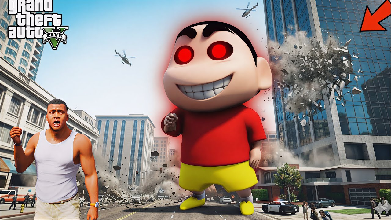 Franklin & Shinchan Found a Stairway to EVIL Shinchan’s Mouth 😱😈 | GTA 5 Malayalam Story