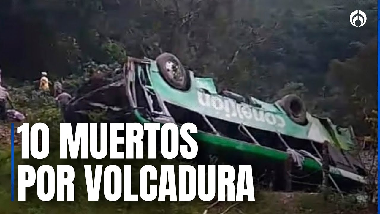 Tragedia en el norte de Veracruz: volcadura de autob&uacute;s deja 10 muertos