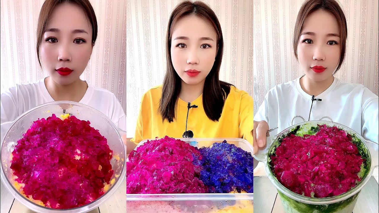 ASMR SHAVED ICE EATING QIAN