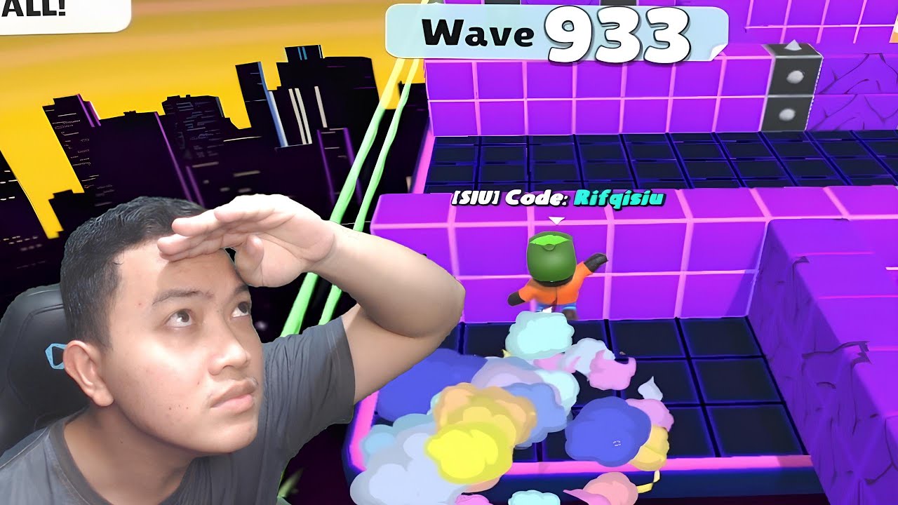 Live!!! Asia World Record 1200 Wave With Pro Player Endless - Stumble Guys