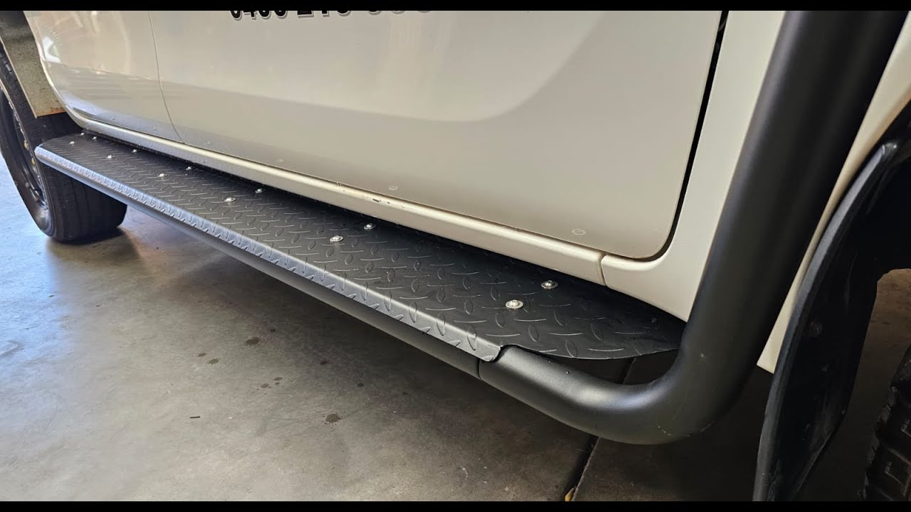 Universal steel side steps installation guide