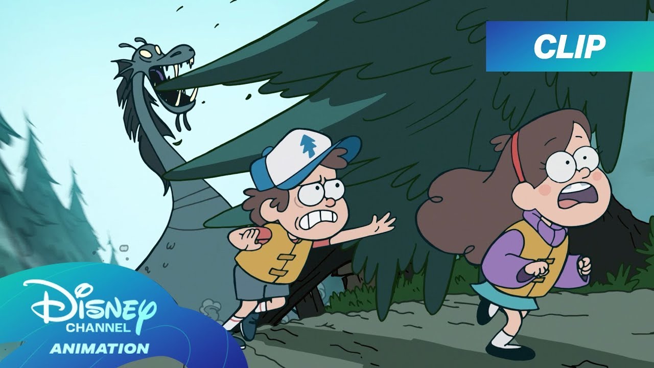 Dipper and Mabel encounter a Gobblewonker 😨 | Gravity Falls | @disneychannelanimation