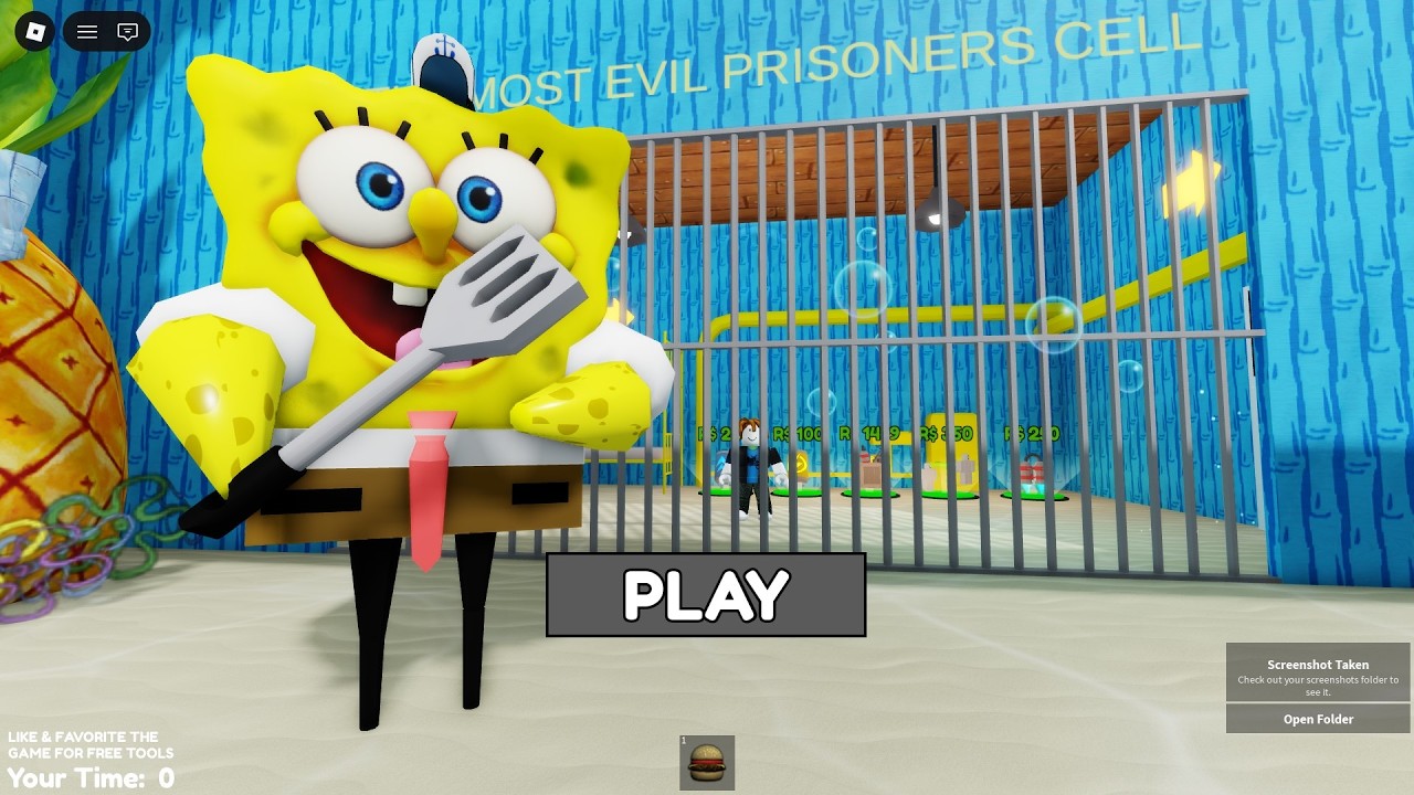 I ESCAPED SPONGEBOB'S PRISON IN ROBLOX! (Impossible)