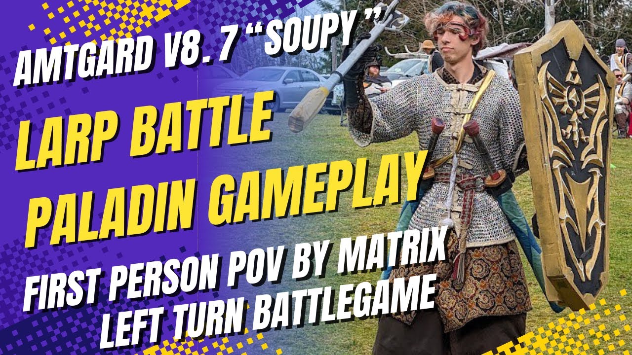 Amtgard LARP - Guardian Paladin Gameplay by Matrix - Left Turn Battlegame - NL Winter Midreign 2025