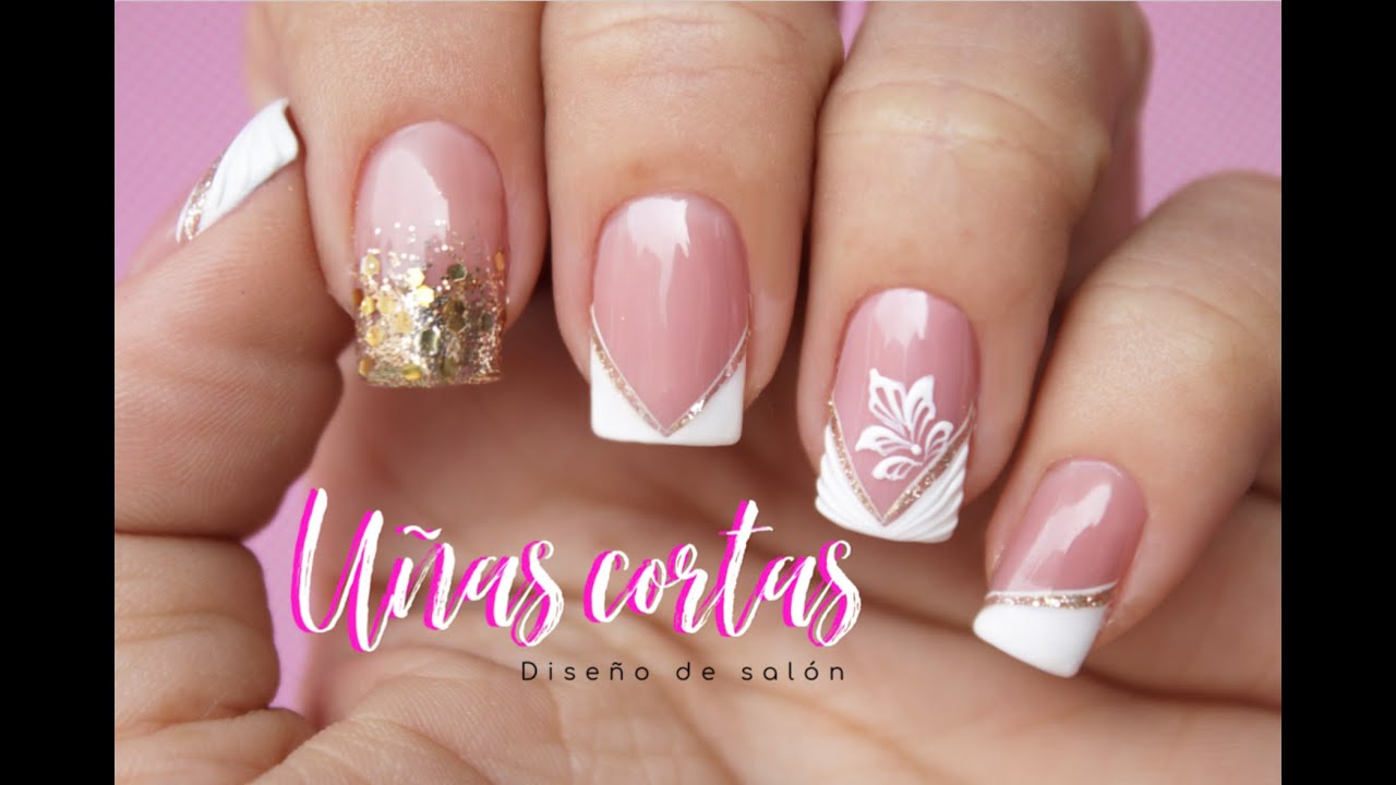 Diseño de uñas salón uñas Cortas♥ Deko Uñas - Easy gel polish Nail art