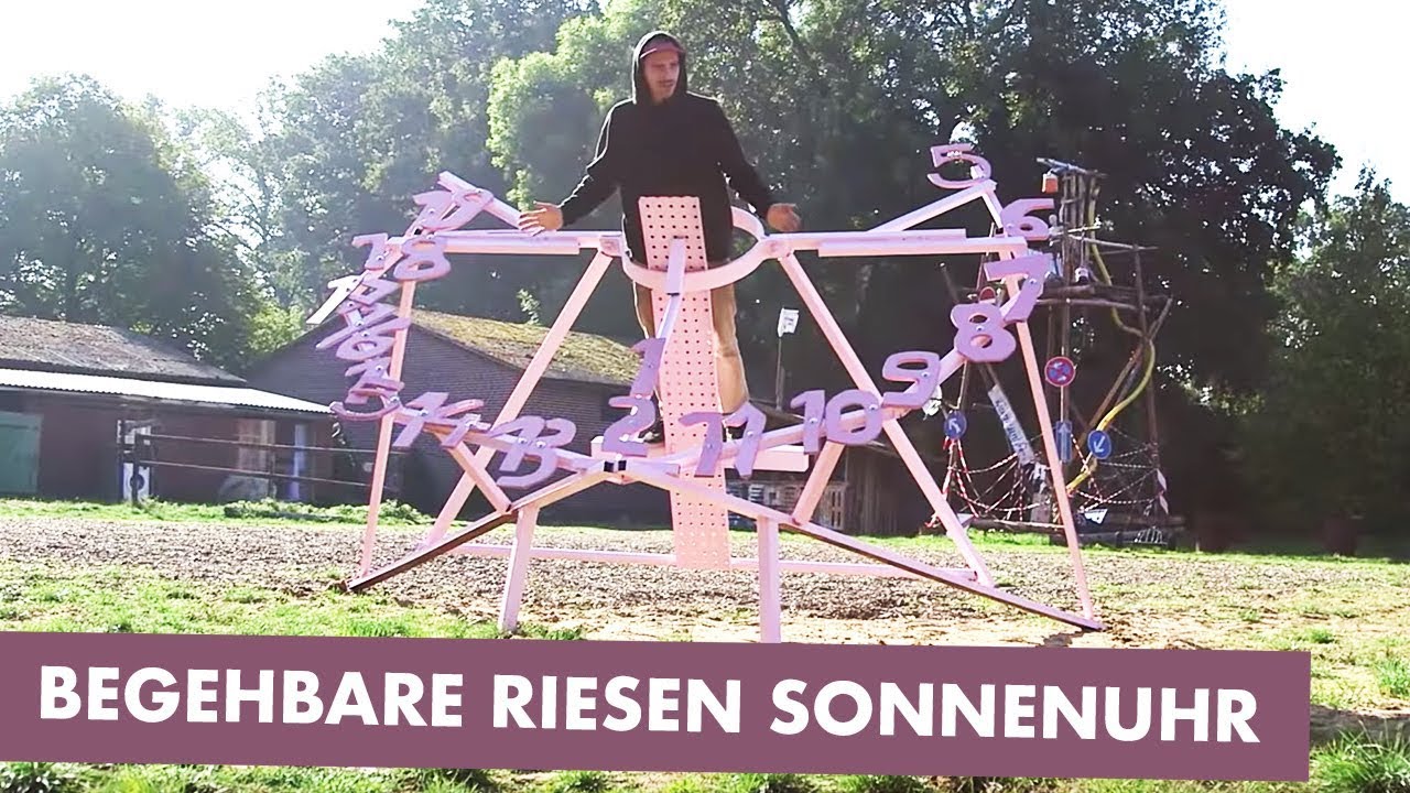 Größte SONNENUHR der Welt ??? bauen | Kliemannsland