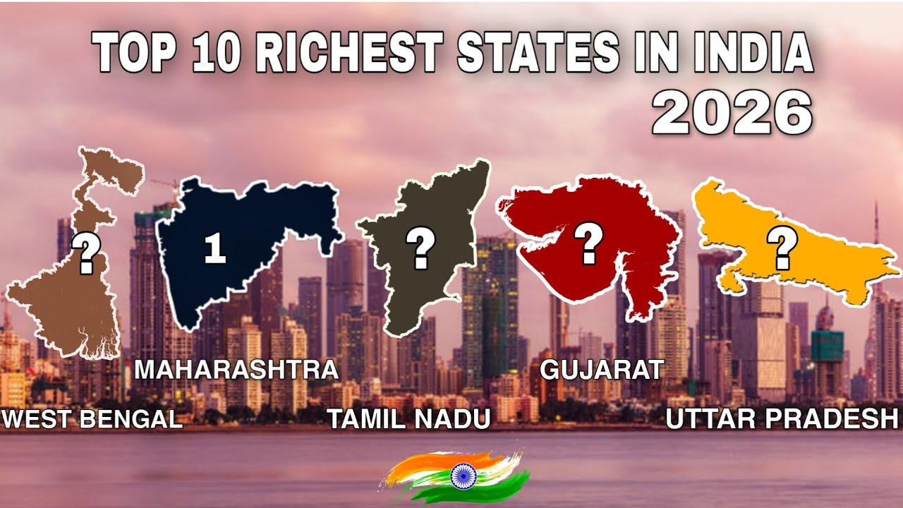 Top 10 Richest States in India in 2026 