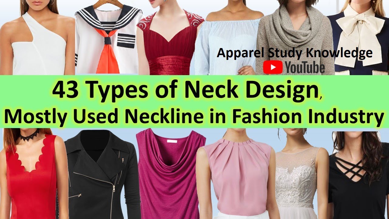 43 Types of Neck Design | Mostly Used Neckline in Fashion Industry.