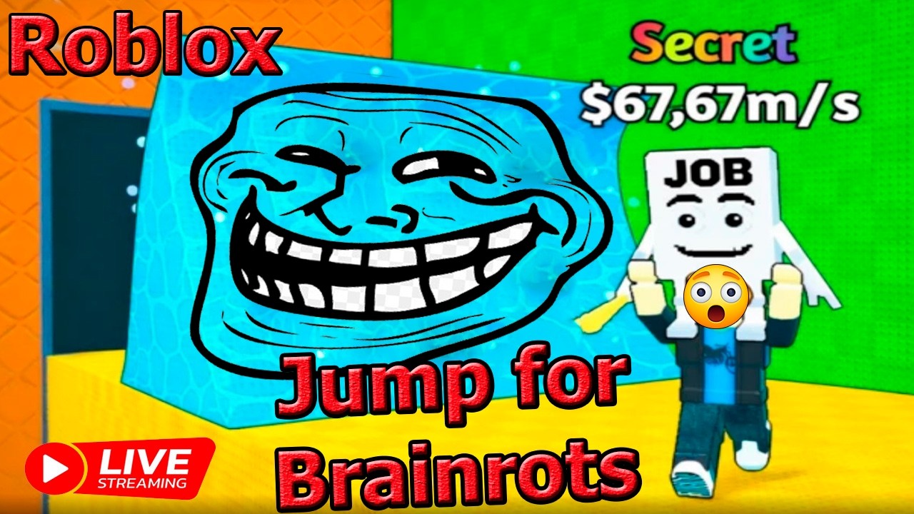 Roblox  — Jump for Brainrots LIVE Stream
