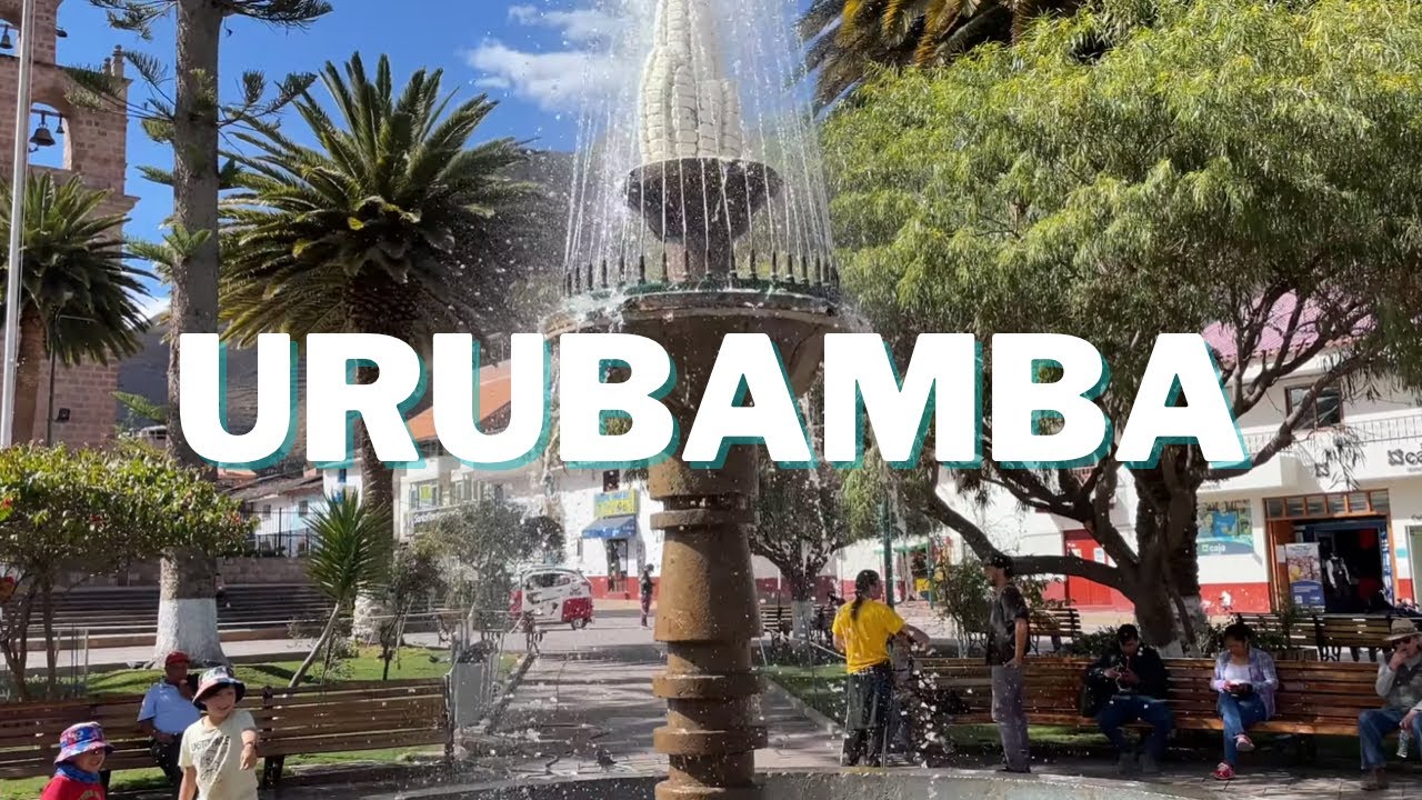 [4K] Cusco streets part 10 - Walking tour in Urubamba - One day - Sunny day - Sound track