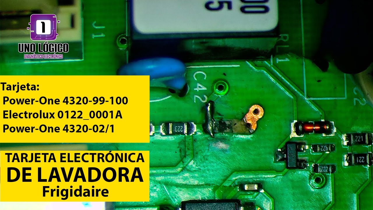 Tarjeta Electrónica de Lavadora FRIGIDAIRE que no enciende,