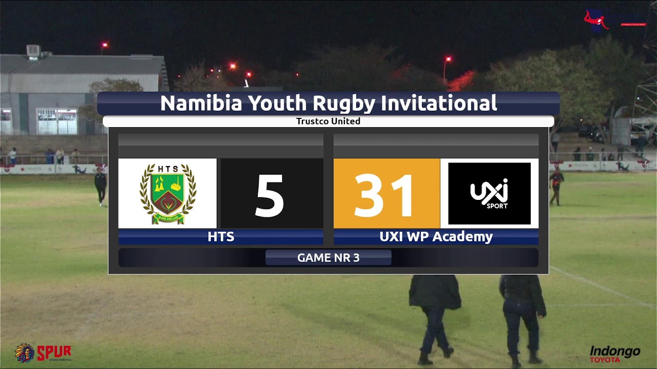 Namibia Youth Rugby Invitational - Match 3 - HTS Windhoek vs UXI WP Academy