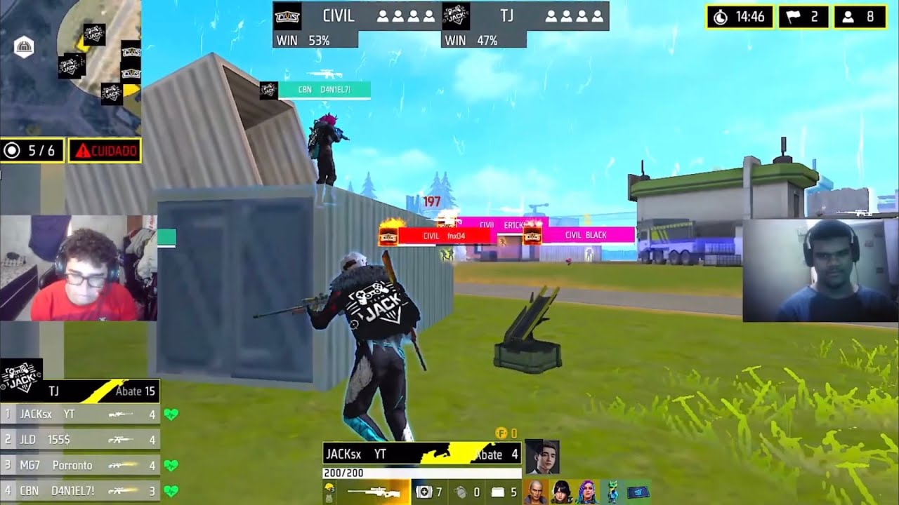 VISÃO DE UM SUPORTE MOBILE NUMA FINAL DE CAMPEONATO!😱🔥COM WEBCAM!🔥 HIGHLIGHTS FREE FIRE MOBILE!