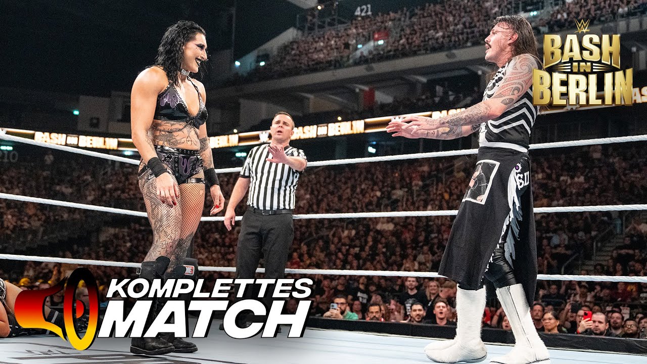 KOMPLETTES MATCH: Damian Priest & Rhea Ripley vs. Dominik Mysterio & Liv Morgan: Bash in Berlin 20..