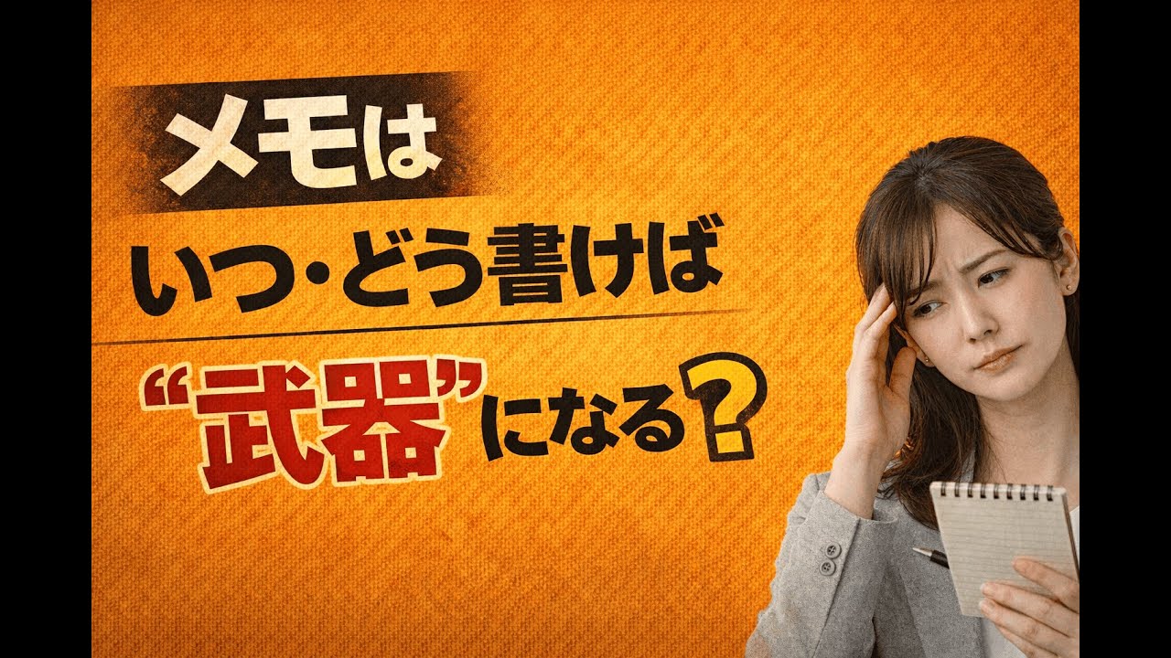 【労働者側必見】ハラスメントメモはいつ・どう書けば“武器”になる？―「今から書いても意味ある？」と思っているあなたへ―
