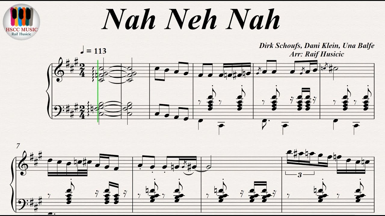 Nah Neh Nah - Vaya Con Dios, Piano
