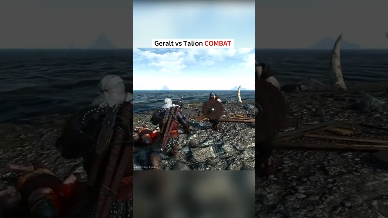Witcher 3 vs Shadow of War - Geralt vs Talion COMBAT Gameplay