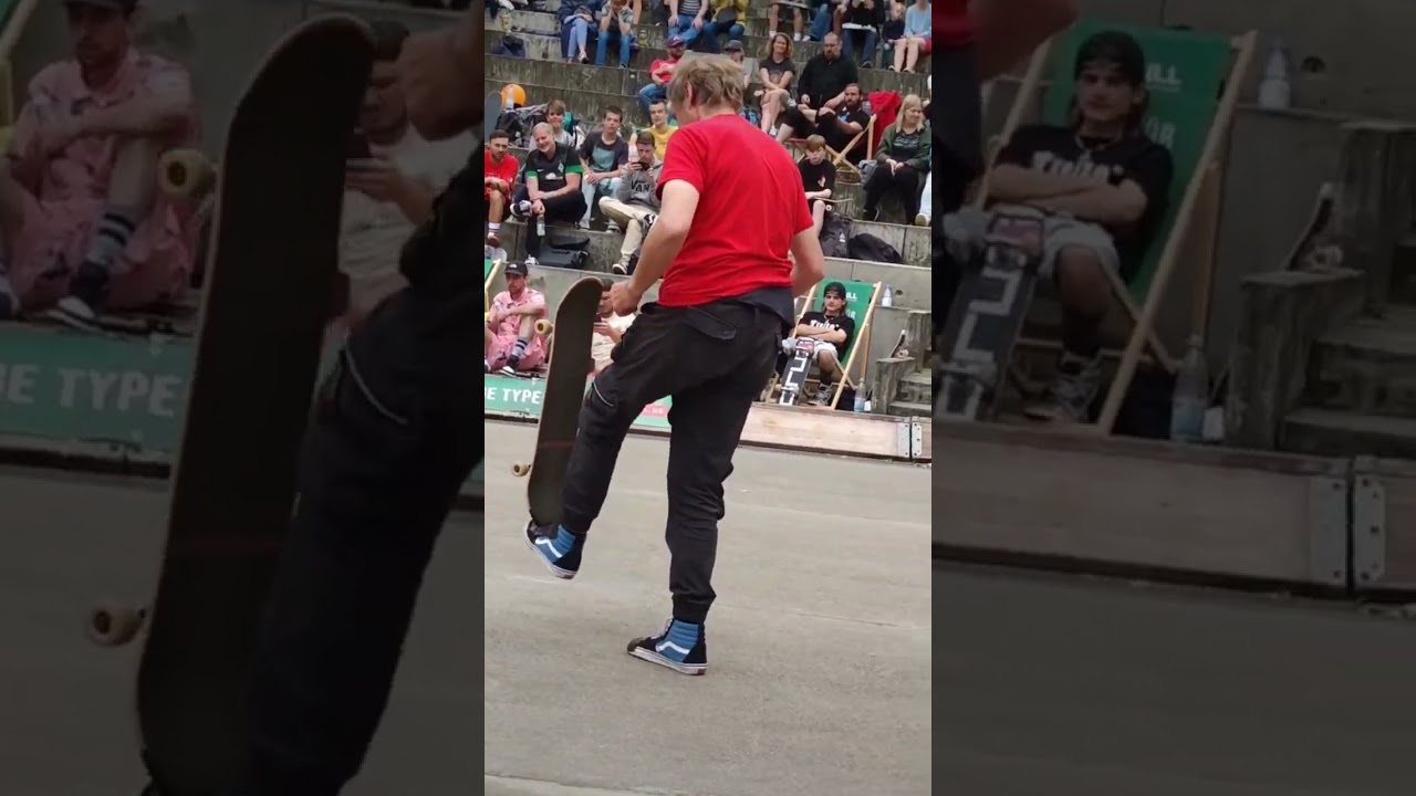 European Freestyle Skateboard Championships Guenter Mokulys.