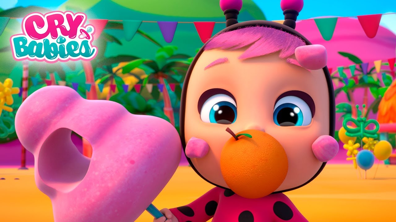 Playing on the Tropical Beach 🌴🥥 CRY BABIES Magic Tears  | Full Episodes | Kitoons Cartoons for Kids