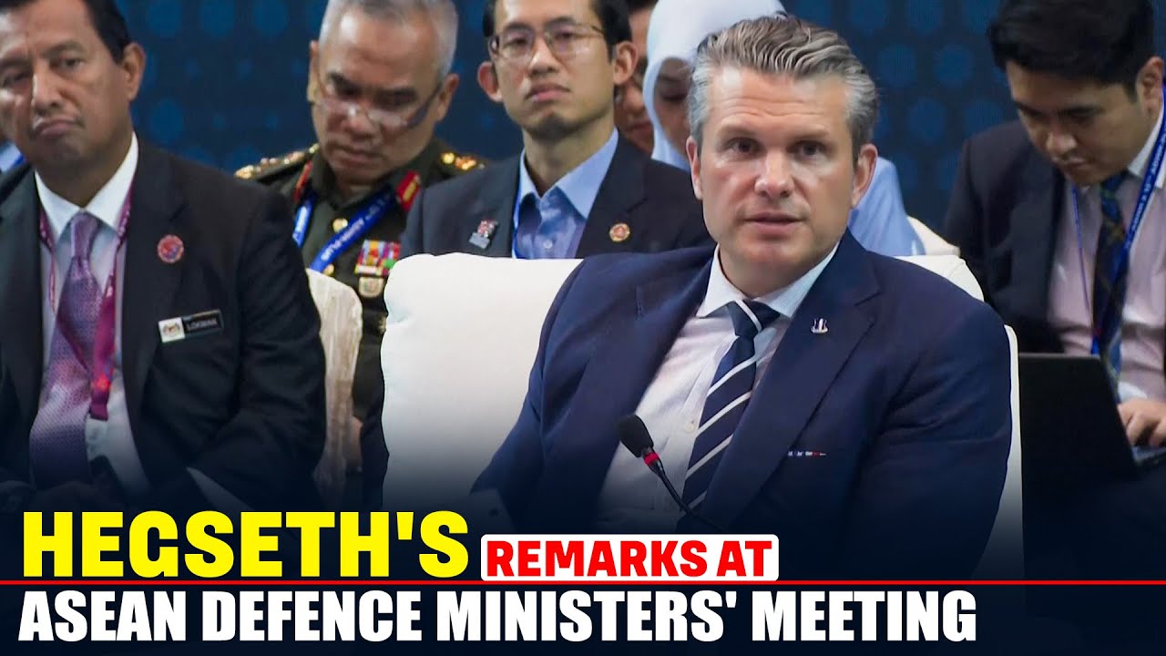 LIVE: US Defense Secretary Hegseth's remarks at ASEAN-US Defence ministers Meeting in Kuala Lumpur