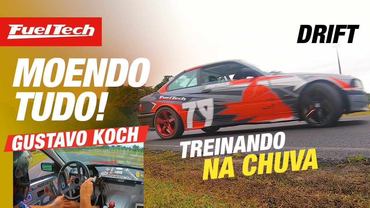 🚘💦 TREINO DRIFT NA CHUVA com Gustavo Koch!