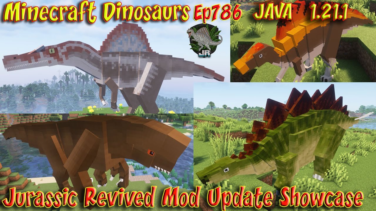 Юрский период Возрожденный Мод JAVA 1.21.1 Minecraft Динозавры Ep786