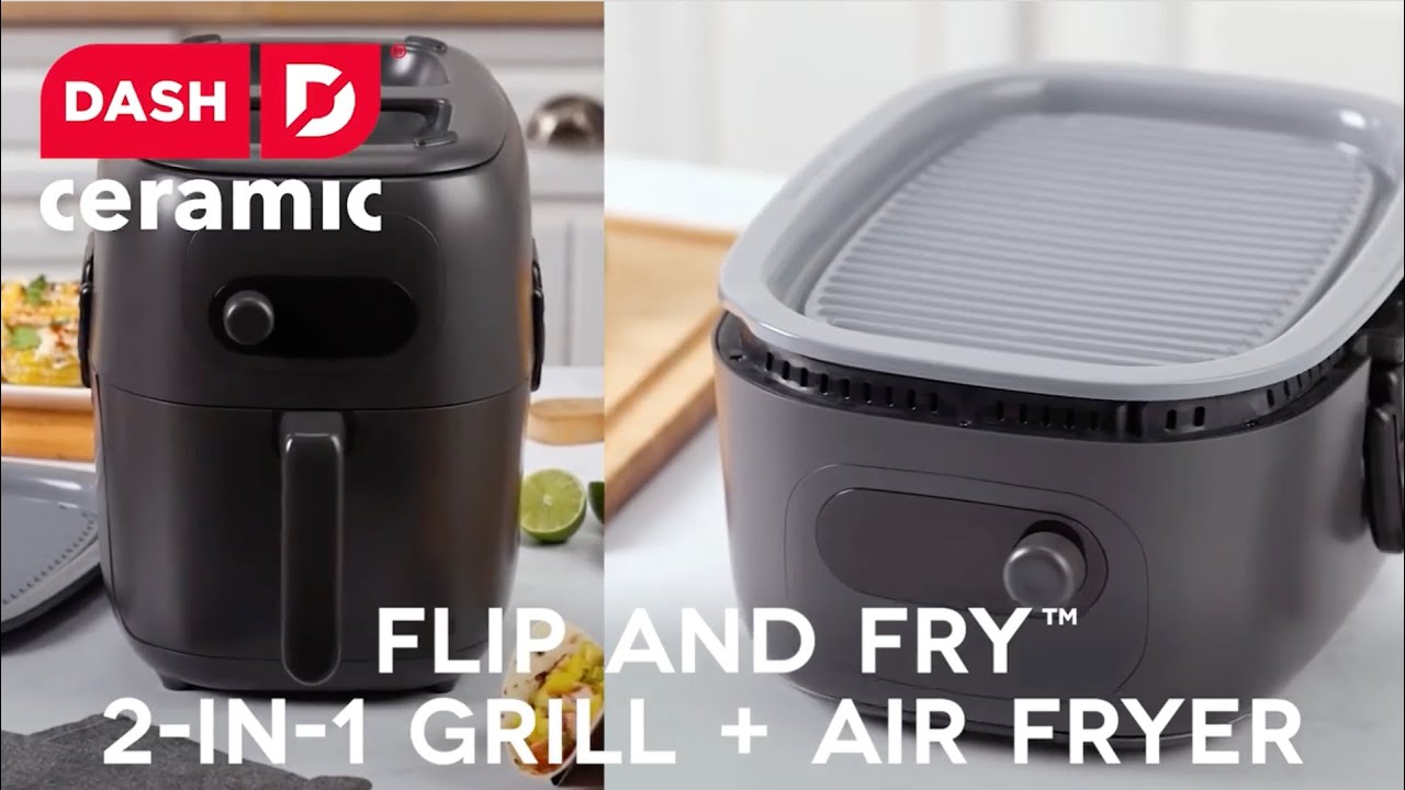 7QT Flip & Fry™ 2-in-1 Grill + Air Fryer