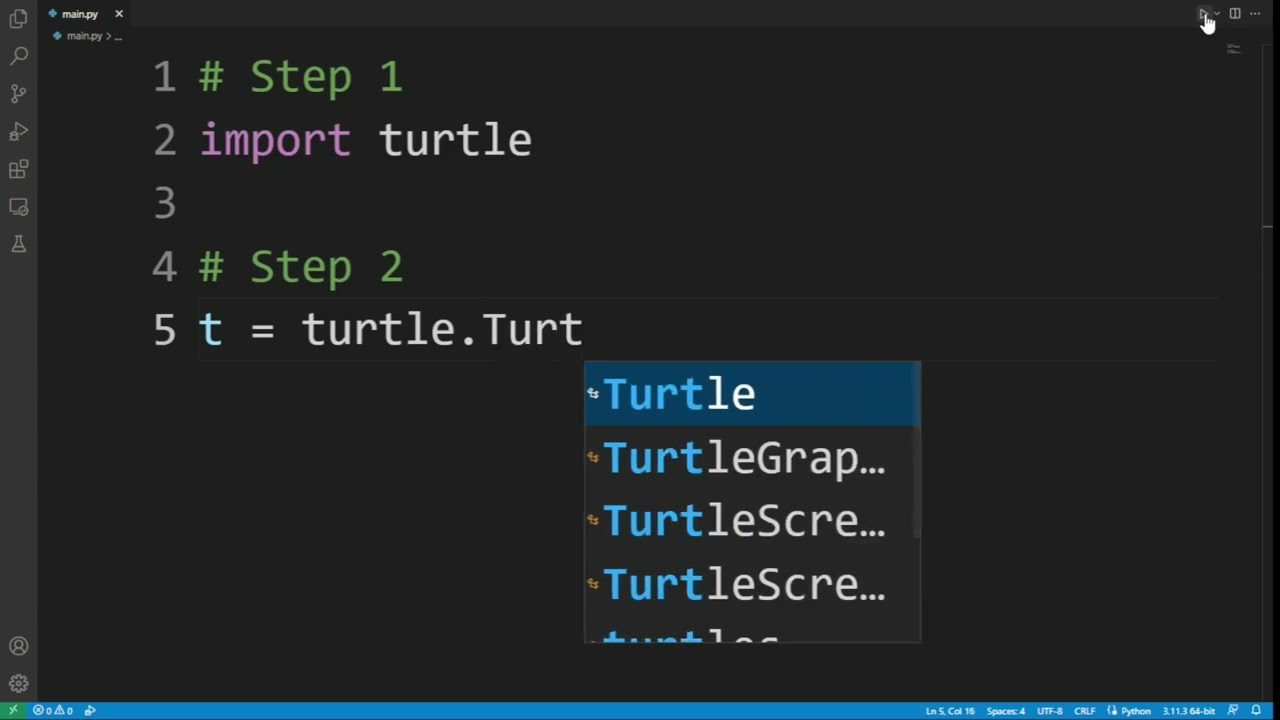 How To Draw A Triangle With Python (Turtle)