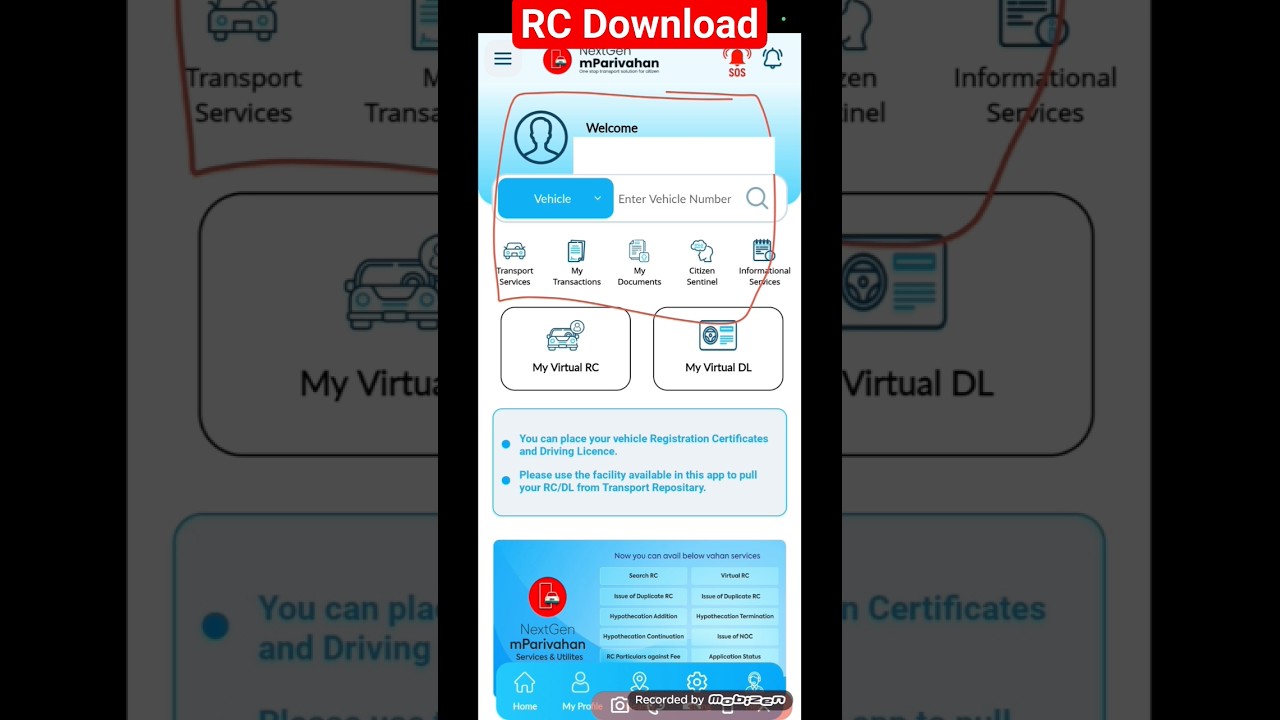 Download RC from mparivahan | mparivahan |#HareKrishna #downloadrcfrommparivahan #shorts #viralvideo