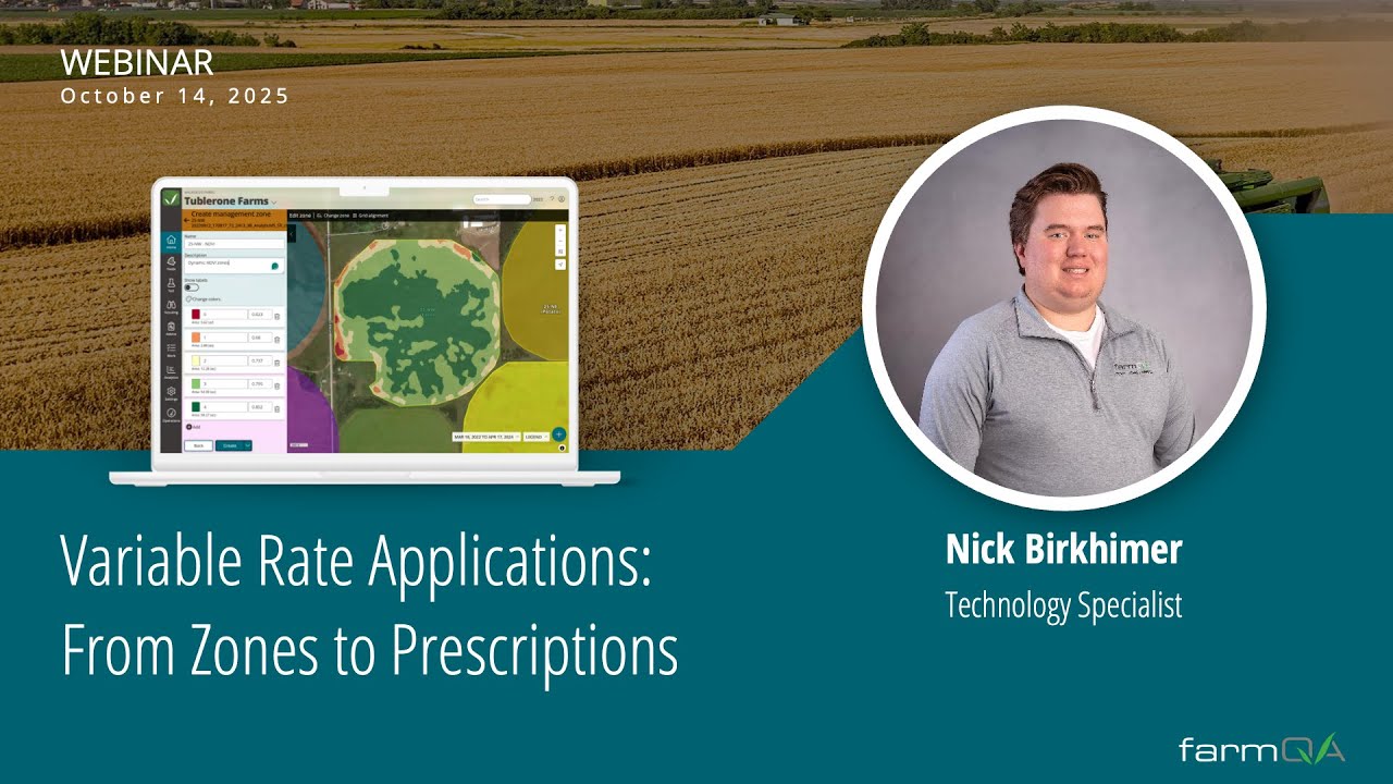 Variable Rate Applications: From Zones to Prescriptions