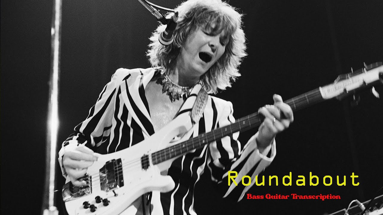 Yes-Roundabout-Bass Tab & Notation-Original Bass-Drums-Vocals Only