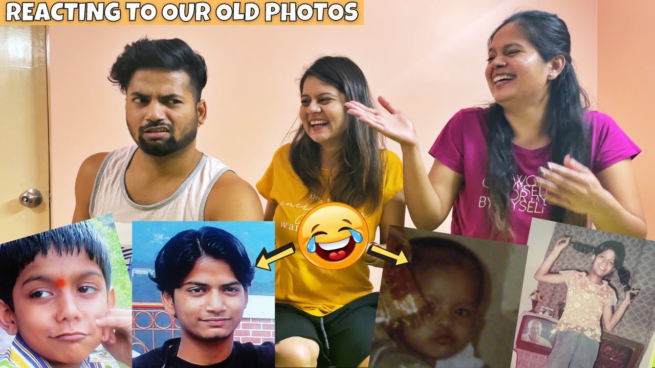 Reacting to Our Old Photos 😂