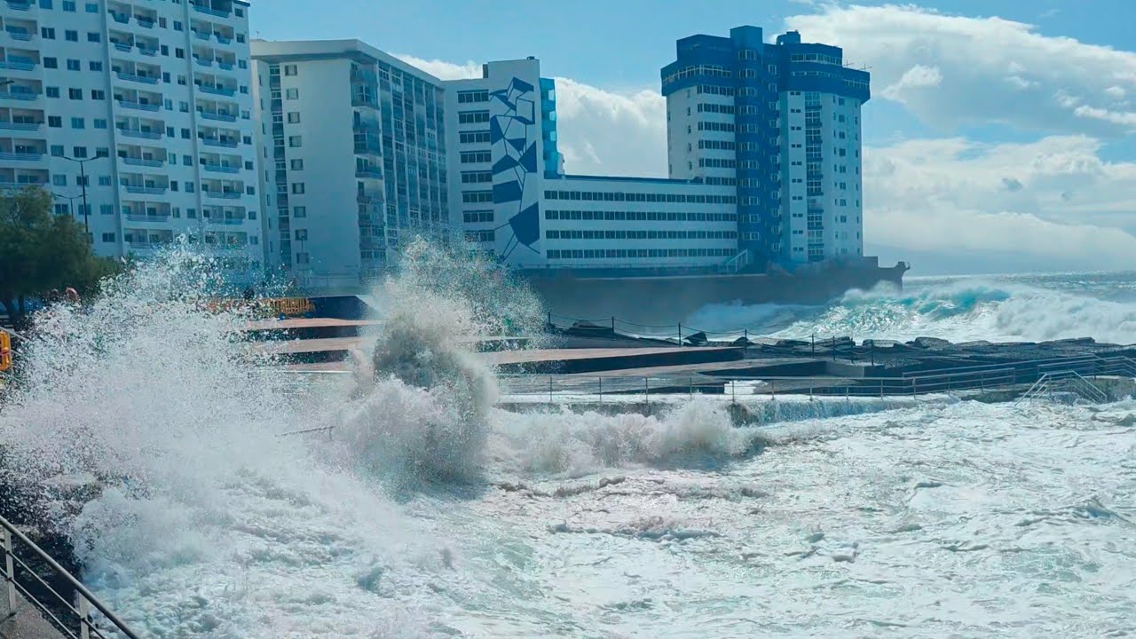 STORM THERESE in Tenerife huge waves in Mesa del Mar 20.03.26🌊💨