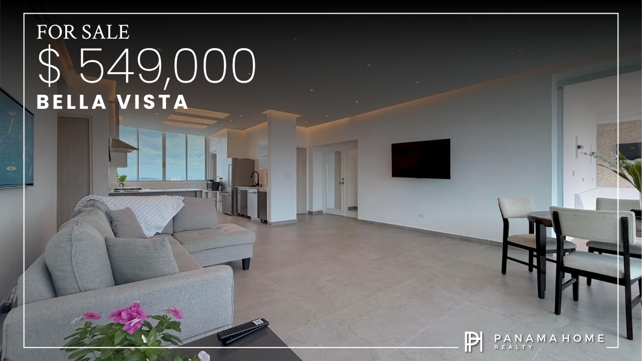 $560,000 Luxury Apartment for Sale in Bella Vista Panama 🇵🇦 | 293m² Ocean & City View Condo