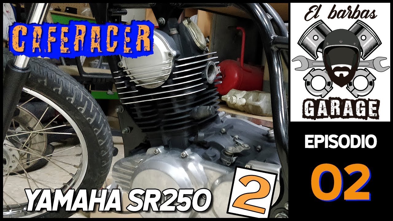 Como PINTAR y Montar el MOTOR de la MOTO! | Como hacer una CAFE RACER desde 0! | YAMAHA Sr250 🏍️