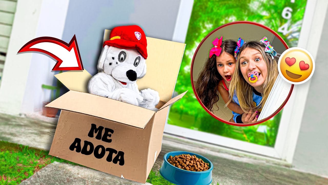 ABANDONARAM UM CACHORRO NA PORTA DA NOSSA CASA!!