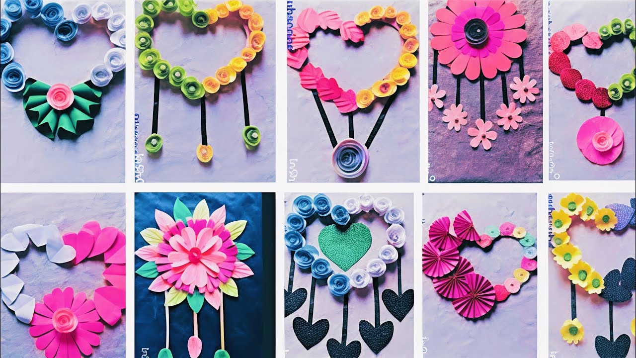 New!!10  Beautiful paper Craft For Home Decor Ideas//Easy Wall Hanging Crafts//Diy .