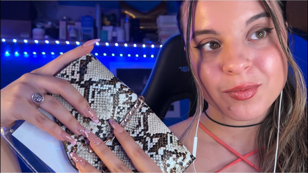 Tag del Bolso ASMR ~ Tapping y Scratching (sonidos de tormenta ⛈)