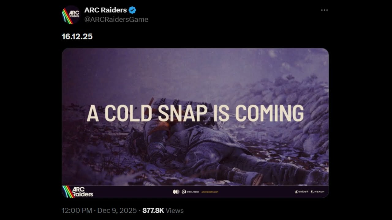 Arc Raiders Cold Snap Event Update!
