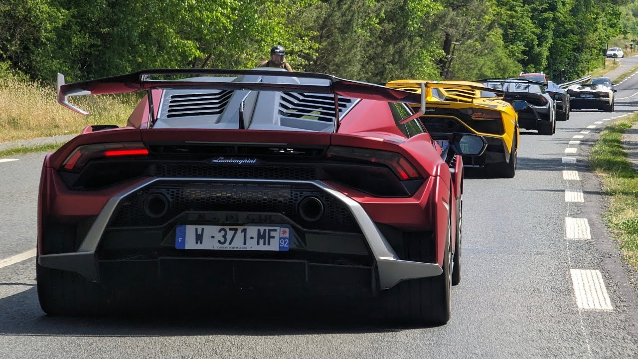 des Lamborghini envahissent le Touquet Paris plage