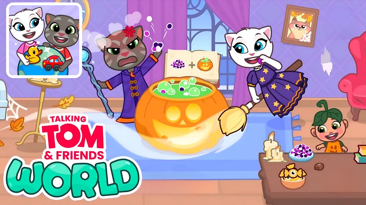 Talking Tom & Friends WORLD 🎃 HALLOWEEN UPDATE! 👻 Magic Lab, Spooky Costumes & Decorations!