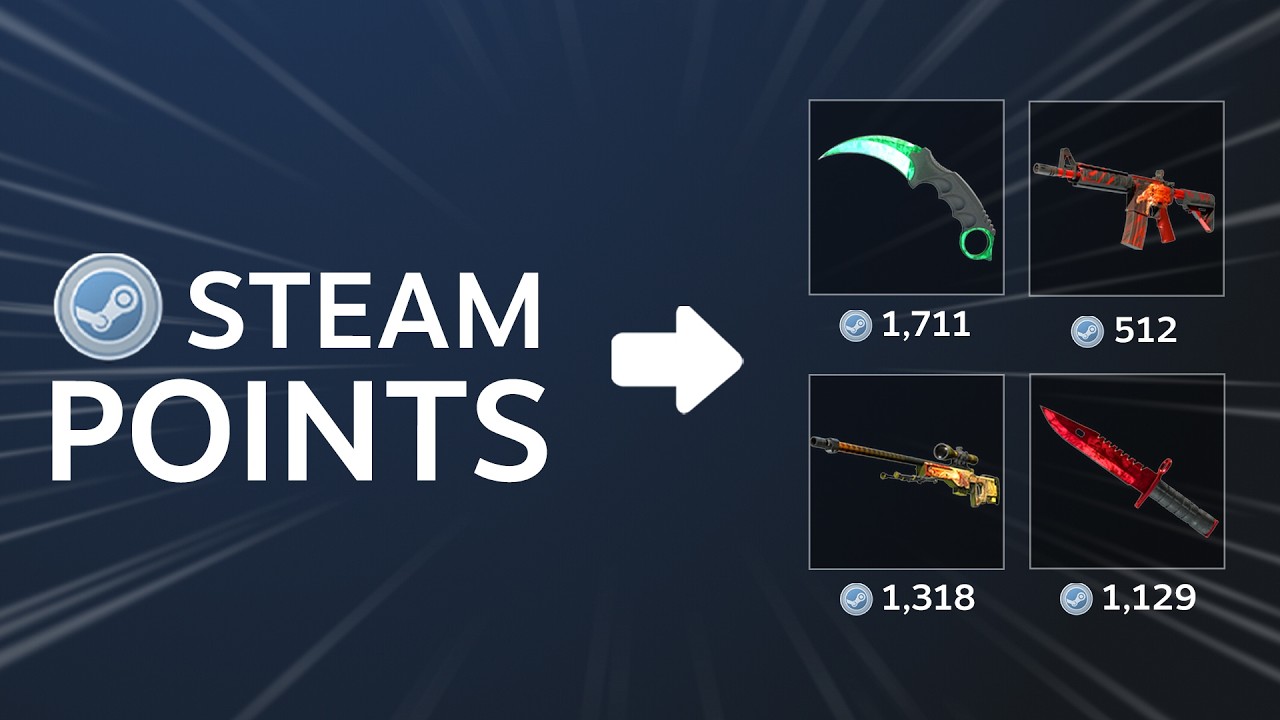 Turn Steam Points into CSGO Skins