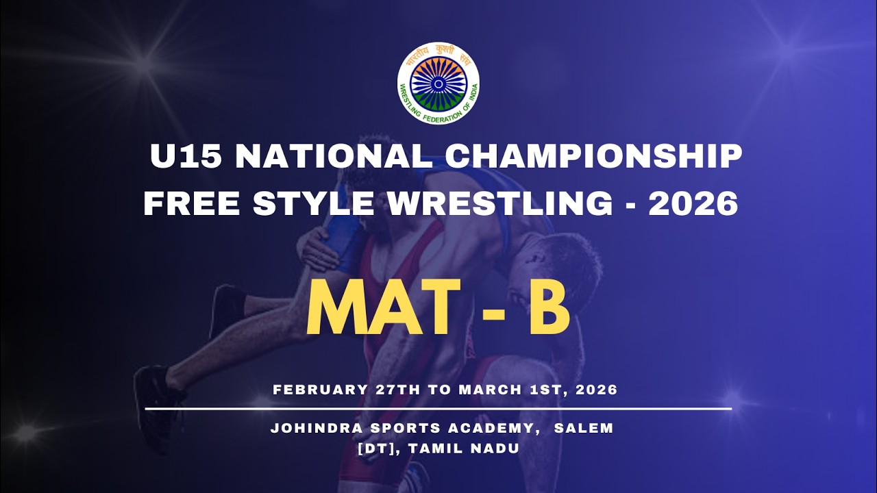 U15 National Championship Free Style Wrestling - 2026 ( MAT-B) DAY-2