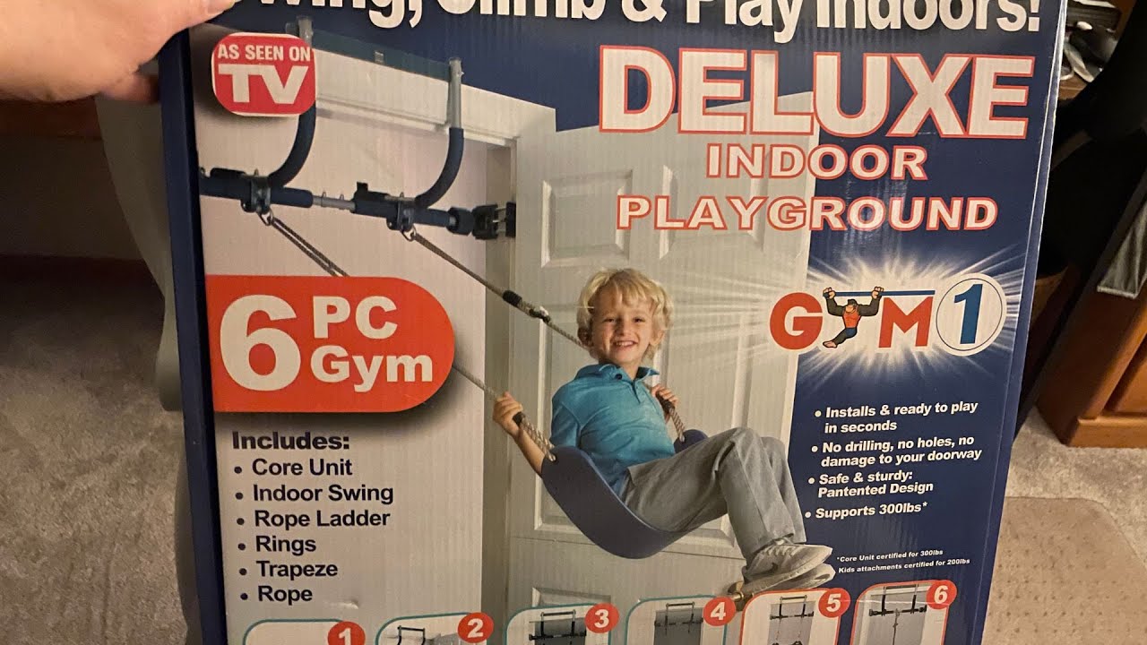 Gym1 Doorway Gym Swing set - 6 Piece - Review!