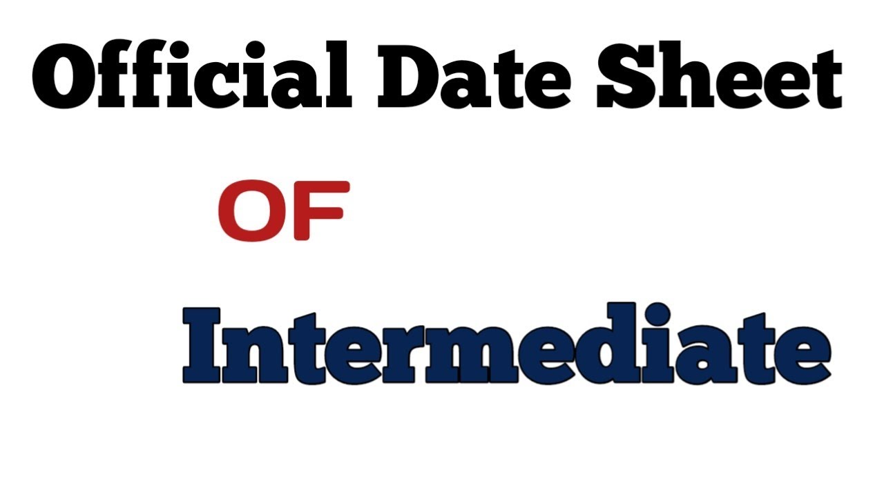 Official Date Sheet Of BISE Rawalpindi Board Part 1& Part 2, 2023 / Date Sheet Of Rawalpindi Board