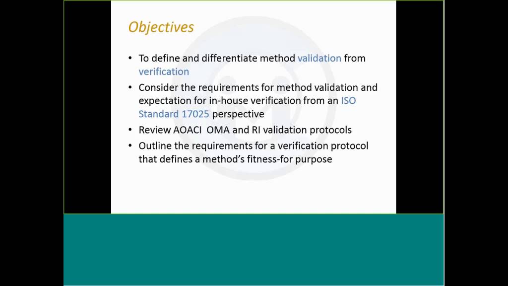 Webinar: VERIFICATION OR VALIDATION OF METHODS IN FOOD MICROBIOLOGY by Michael @ Compliance Key Inc.