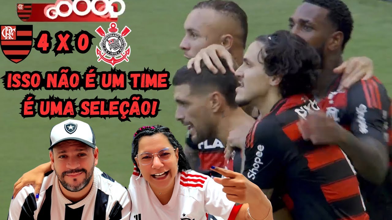 React do Chocalote que o Flamengo deu no Corinthians 4x0 foi pouco! alguém anotou a placa?