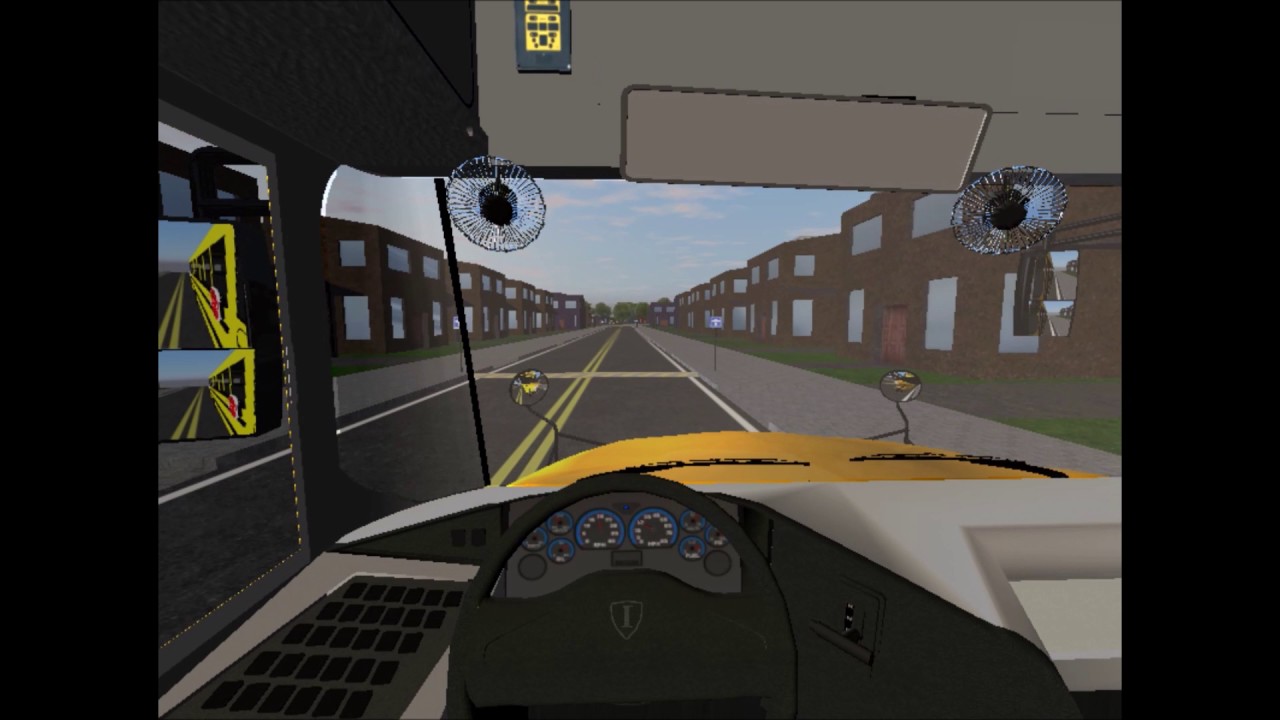 Rigs of Rods School Bus Driving - 2010 IC CE - PM Routes