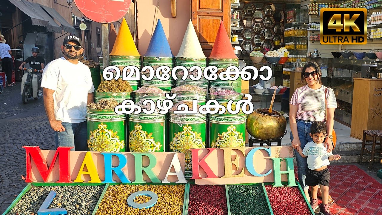 Morocco Trip Day 1| Marrakesh City | Jemaa el Fnaa | Koutoubia Mosque | Malayalam Vlog
